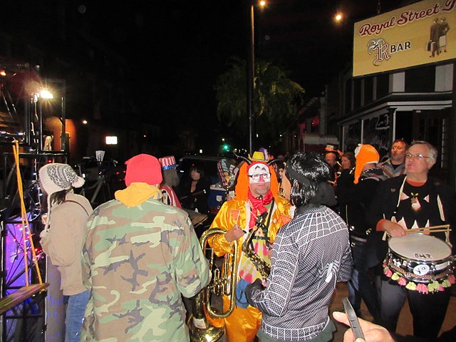 Group hiking in mountains