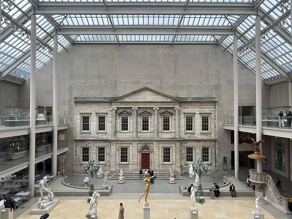 Group hiking in mountains